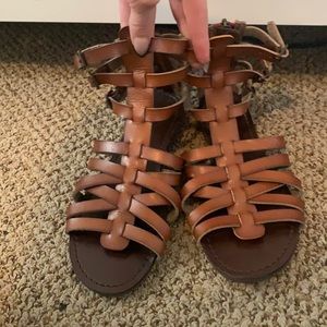 Gladiator sandals brown